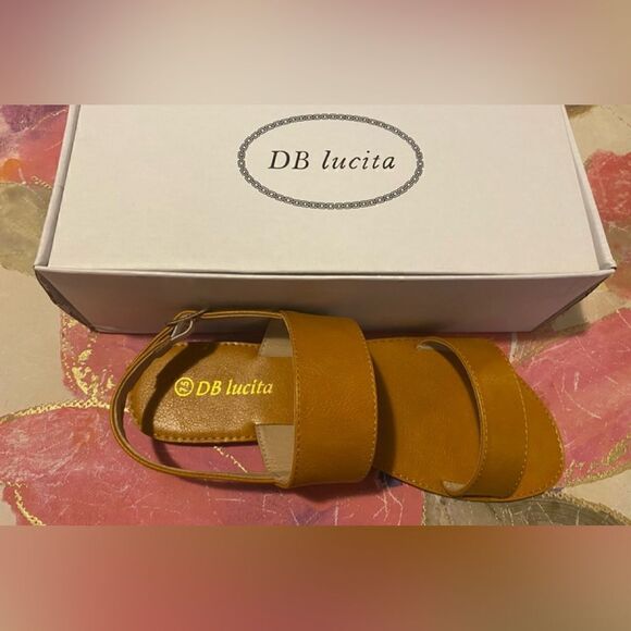 💥DB Lucita adjustable Buckle closure Open Toe Ankle Strap sandals size 7.5 - Picture 10 of 11